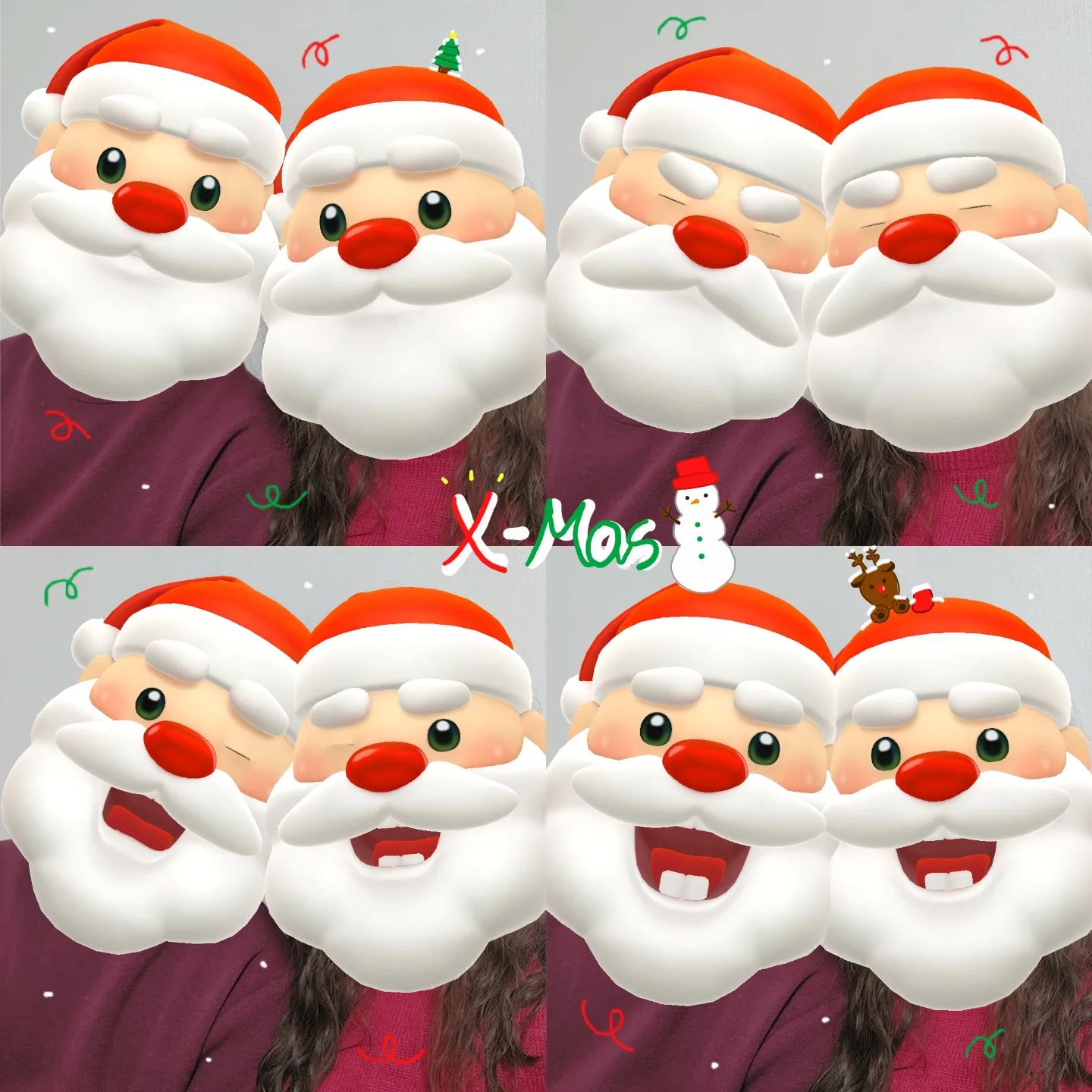 #뿡빵그램 #크리스마스 #xmas #snow

7𝑡ℎ 𝑚𝑒𝑟𝑟𝑦 𝑐ℎ𝑟𝑖𝑠𝑡𝑚𝑎𝑠ෆ
저번달부터 길거리에는 캐롤이 울려퍼지고, 가게마다 크리스마그 컨셉을 시작하는 모습을 보며 다가오는 크리스마스를 기다리고 있었는데, 시간이 얼마나 빨리 지나갔는지 오늘이 벌써 크리스마스네요🎅🎄 

울님들 행복한 크리스마스 보내셨나요?!
저희는 요즘 너무 추워진 날씨 탓에 야외데이트는 너무 힘들 것 같아서ㅜ.ㅜ 집에서 가족들과 함께 맛있는 음식을 먹으며 행복한 하루를 마무리했답니다🫶🏻🫶🏻 (ft.허콤&엽떡)

크리스마스를 따로 크게 챙기는 편은 아니지만 레드계열의 옷으로 맞춰입고 집에서 소소하게 셀카를 찍는 시간만으로도 너무 재밌는 시간이였던 것 같아요ㅋㅋㅋㅋ❤️
그 중에 저 산타얼굴 필터가 너무 귀여워서 한장 투척하고가요( つ’-’)╮—̳͟͞͞♥

크리스마스와 겹쳐서 너무 빨리지나갔던 주말을 뒤로하고 다시 시작하는 한 주를 위해 다들 좋은 밤 되세요😆

+이번 사진에 크리스마스 분위기가 뿜뿜 날 수 있도록 직접 꾸며봤는데 숨은 그림찾기처럼 숨어져있는 귀여운 친구가 있답니다🥰🦌