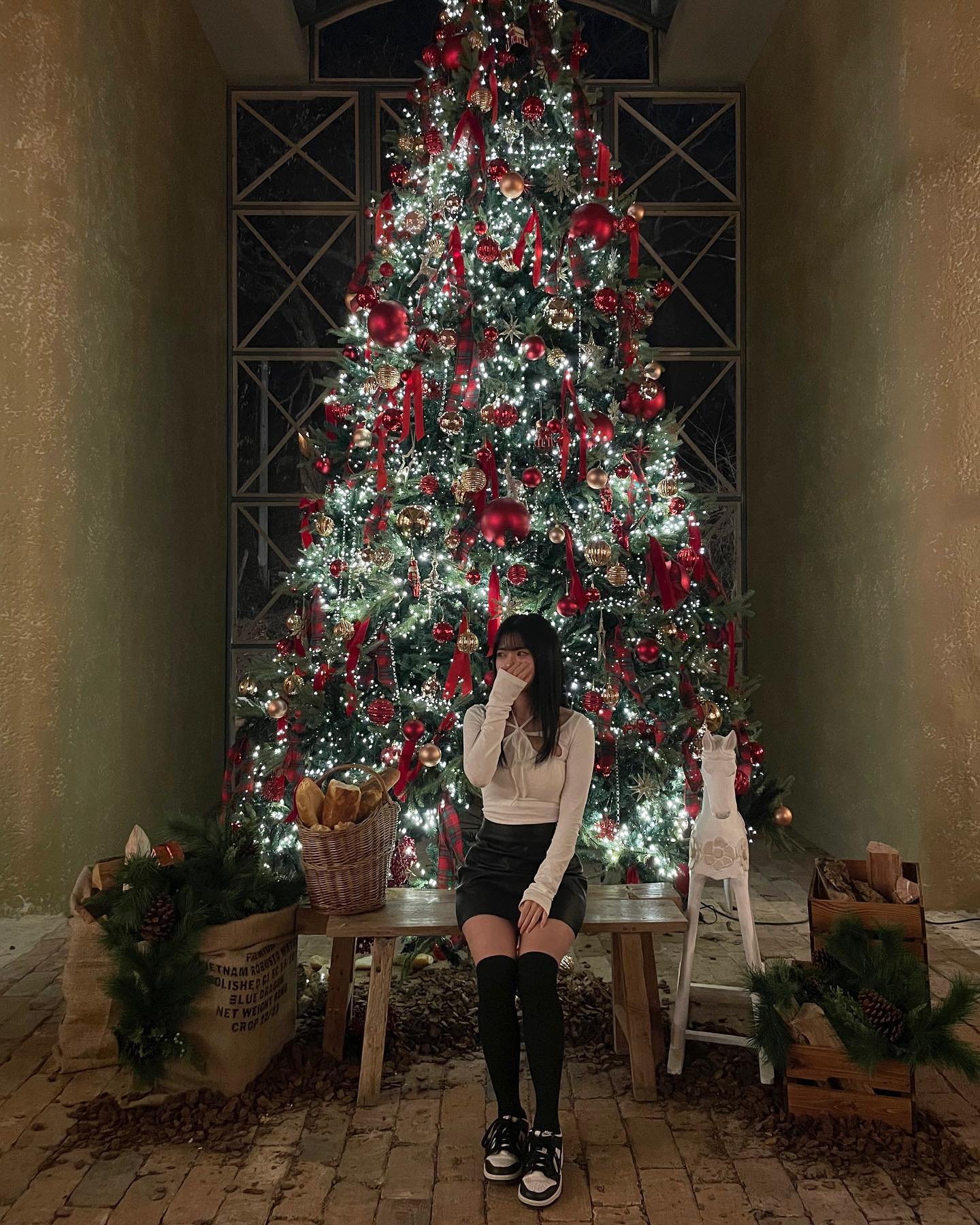 너무 예뻤던 대형트리 ⁺⊹˚.⋆🎄