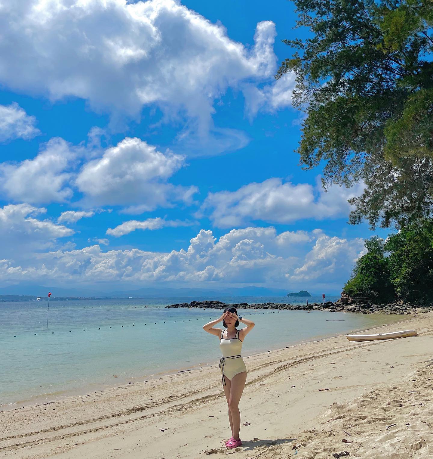 #코타키나발루 #사피섬 #스노쿨링 #니모 #귀여워 #은갈치인가요 #물고기천국 #맑은바다 #여행스타그램 #🐟 #🐠 #kota #sapiisland #traveling