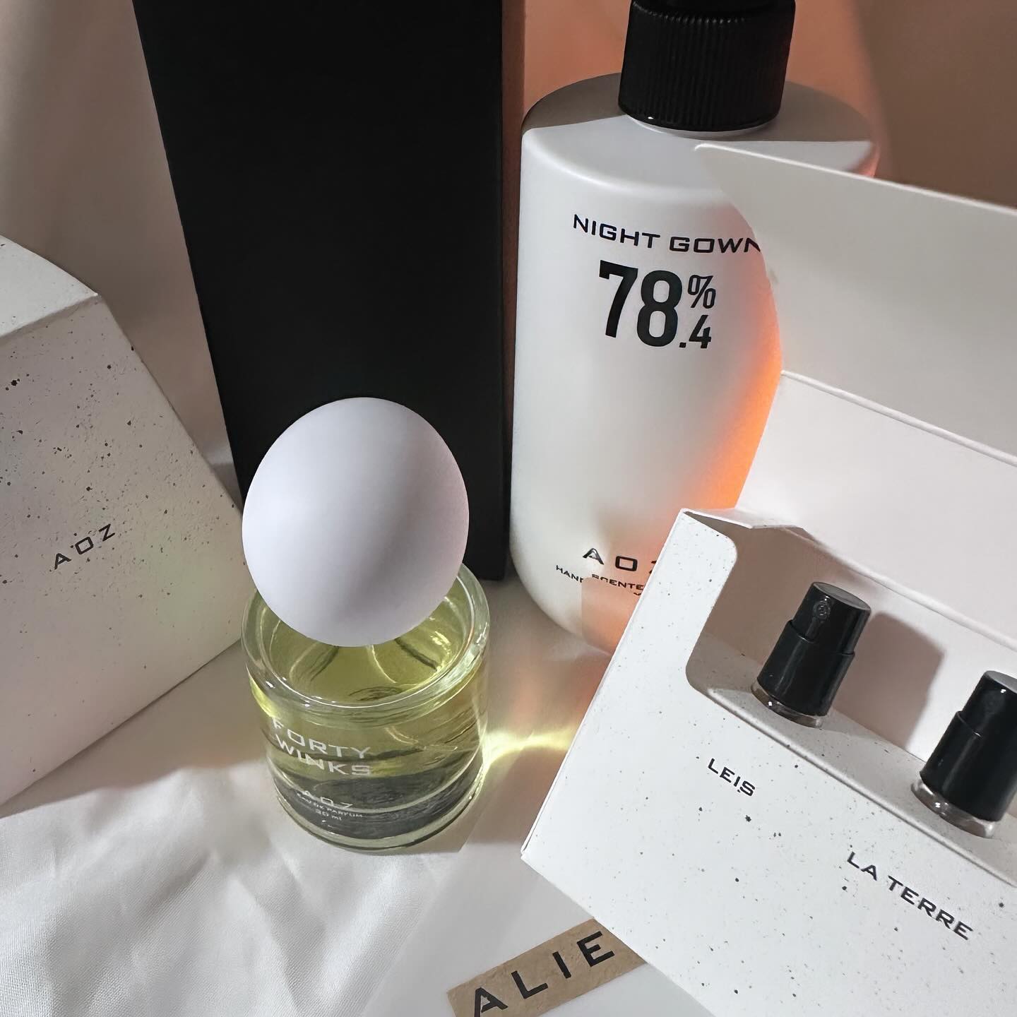 #gift 의무없이 찐좋아서 그냥 끄적이는 후기,,
alienodorz 브랜드에서 연말선물주셨었는데 이제야🎁❤️

향에 무척 진심이고 나만 알고픈 브랜드 잘 추천안하는데
진짜 큰맘먹고 조심스레 추천드리고 축구보러갑니다🖤

에일리언오더즈 브랜드 향수는 뿌리면 냅다 킁킁 하루종일
할수있을정도로 향이 좋은데 이번에도 역시가 역시🧸

포티 윙크스 향노트부터 살펴보면
🍃TOP: MATCHA, LEMON, CARDAMOME
🍃MIDDLE : JASMINE, IRIS
🍃BASE:CEDARWOOD,CYPRESS,CELTALOX

상쾌하고 맑은느낌의 원동력주는 향이 딱 찰떡인🤍

나이트 가운 핸드&바디로션도 말잇못.. 🤦🏻‍♀️
포근한 향덕분에 쓰기 아까울정도라구요🥹

Aoz 잠실 롯데월드점에 오프라인 매장이 있는걸로 아는데
맡아보시구 선물로도 추천드려요(속닥)

집에 둘 디퓨저로도 나왔으면 좋겠는 이 간절한 맘..
향수 20개 넘게있지만 Aoz향수만 뿌리게 되는 나...! 🧏🏻‍♀️❤️

#aoz#에일리언오더즈#향수#바디로션#향수추천#디퓨저추천#바디로션#바디로션추천#향수선물#선물#선물추천#향수스타그램#핸드크림#디퓨저#향스타그램