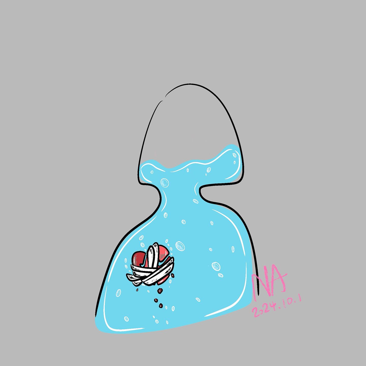 ‘’ 在水裡就算碎了 也聽不到 ‘’

-我是水瓶座😍🫙💦
#心碎 #畫 #painting #drawing #procreate #heart #art #artist #anime #插圖 #日常 #心情