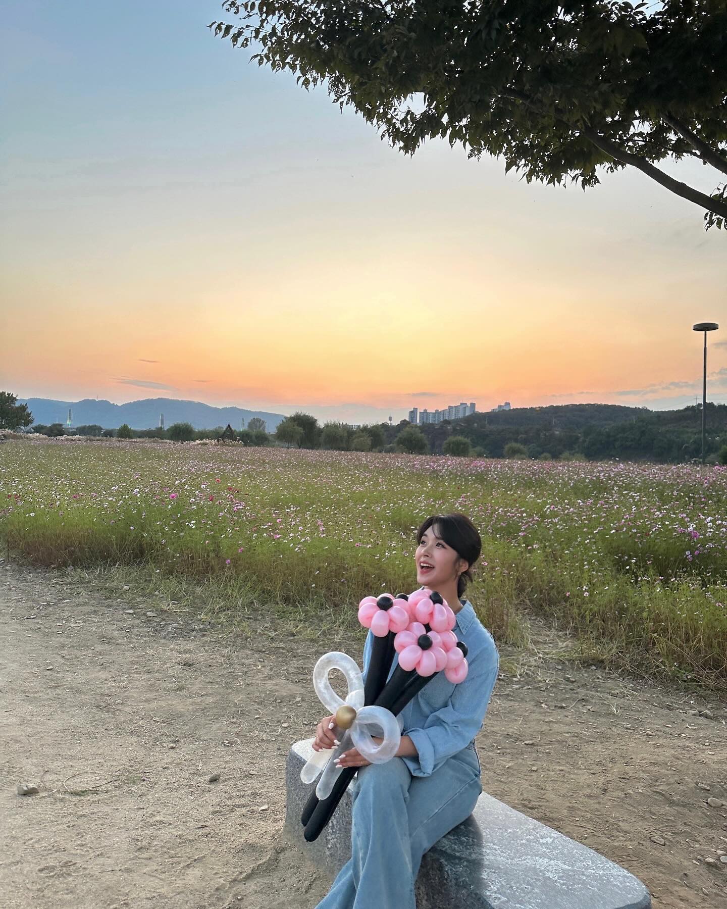 꽃도 노을도 참 예뻤다 ✨✨