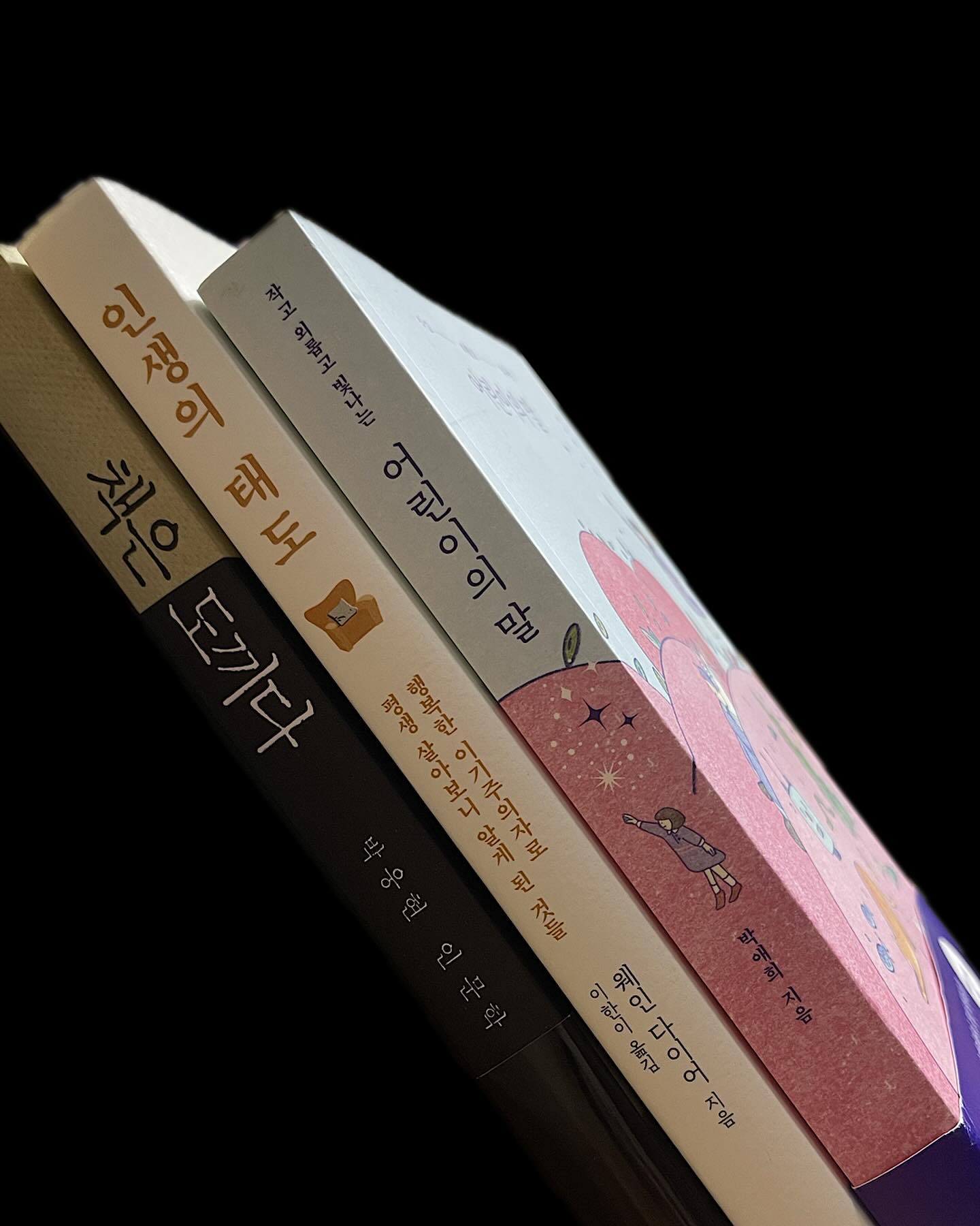 오늘의 서점 나들이📔

🩷첫번째 책은 필사모임을 위한 
“책은 도끼다_박웅현” 

🩷두번째 책은 유리멘탈 독서모임 2월의 책인
“인생의 태도_웨인다이어”

🩷세번째 책은 인친님이 출판하신
“어린이의 말_박애희(opening_letterbook)"

🩷네번째 책도 있는데 아직 배송이 안와서 오면 공개할게요🙏

🩷책들아 2월달도 잘 부탁해🔥

#일상 #기록 #작은책탑 #처음으로누끼따봄 #필사모임 #독서모임 #유리멘탈독서모임 #책은도끼다 #인생의태도 #어린이의말 #독서하는가영