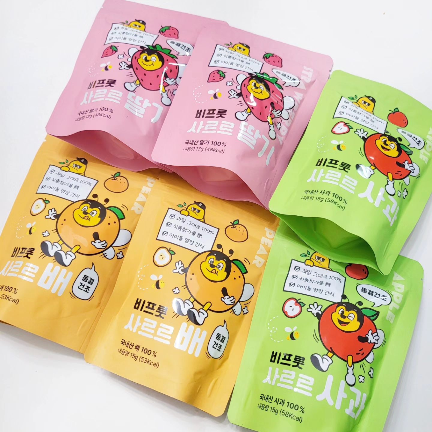 #협찬 beeee_fruit
비프룻 사르르 동결건조과일🍓

비프룻은 프리미엄 과일 프랜차이즈 브랜드로
좋은 과일을 다루는 과일가게 체인 노하우를 살려 동결건조과일 3종을 출시하였답니당🤗

울 딸램들이 어릴때부터 동결건조과일을 좋아해서
지금도 간식으로 자주 챙겨주고 있어요😄

비프룻 사르르 동결건조과일은🍎
좋은 원물로 좋은 동결건조과일을 만들어 안심하고 
우리 아이들에게 먹일수 있어요👍

아무것도 첨가하지 않은 국산 과일 100%을
동결건조공법으로 맛과 영양 그대로 담은
비프룻 사르르 동결건조과일을 우리아이들에게 선물해 주셔요😍

✔️구매링크
https://smartstore.naver.com/bee_eats/products/9926097362

#동결건조과일#아기간식#동결건조딸기#동결건조딸기#동결건조사과#동결건조배#아이간식추천#영유아간식#건조과일#건조과일추천#비플룻건조과일#사르르딸기#사르르사과#사르르배