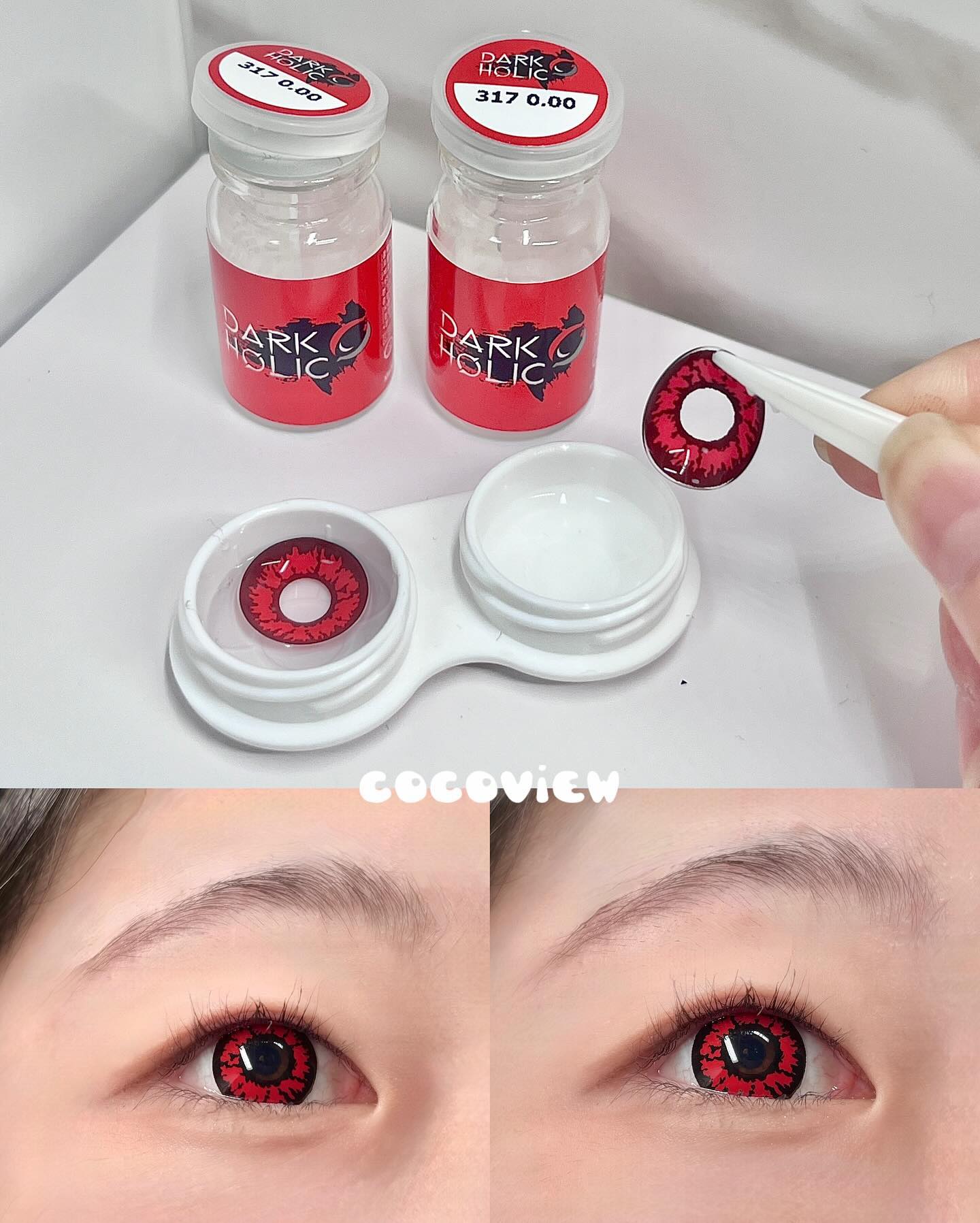 #협찬 #유콩리뷰
코코뷰 공막 렌즈도 잘 하네…?💘 코코뷰 코스프레용 렌즈 다크 홀릭 솔직후기❤️
_
▪️[코코뷰] 다크 홀릭 
 - 한달용, DIA 14.2mm, 0.00 only

안녕하세요 인친님들~🙌🏻
사진 보고 깜짝 놀라서 들어오신 분들 있으시죠!

오늘 소개드리는 제품은 코스프레용 공막렌즈로, 코코뷰의 다크 홀릭인데요.
요 제품은 할로윈 이벤트로 받은 제품이라 지금 공식몰에선 찾아볼 수 없지만, 다른 공막 렌즈들도 판매하고 있더라구요! (사용주기 1년, 특수 분장용 공막렌즈 2종 판매중)

여튼 코코뷰 콘택트렌즈만 잘 하는 줄 알았는데 공막렌즈도 진짜 잘 만드는구나 싶었어요.
그 이유는 다름아닌 착용감!
아프거나 불편할 줄 알고 너무 무서웠는데, 껴보니까 오히려 부드럽고 하나도 불편하지 않더라구요..?
건조함도 별로 없고 시야도 딱히 안 가려서 너무 신기했어요.

그래픽도 색감이 쨍해서 티가 확 나요.
확실히 코스프레 할 때 너무 좋을 것 같아요.
제발 싼마이로 안좋은 렌즈 직구 구매하시지 마시고 안전하고 좋은 렌즈 쓰시면 좋을 듯…🥹💓
_
cocoview_official 
#코코뷰렌즈 #코코뷰 #렌즈추천 #다크홀릭 #공막렌즈 #cocoview #렌즈직구 #렌즈직구하는법 #코코뷰공막렌즈 #코스프레용렌즈 #코스렌즈 #코스프레렌즈 #할로윈코스프레 #할로윈렌즈