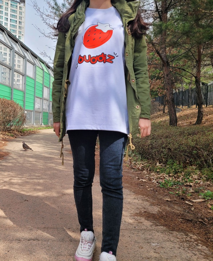 캐주얼티셔츠 귀여운 여성반팔티 버디즈 buddiz 추천
