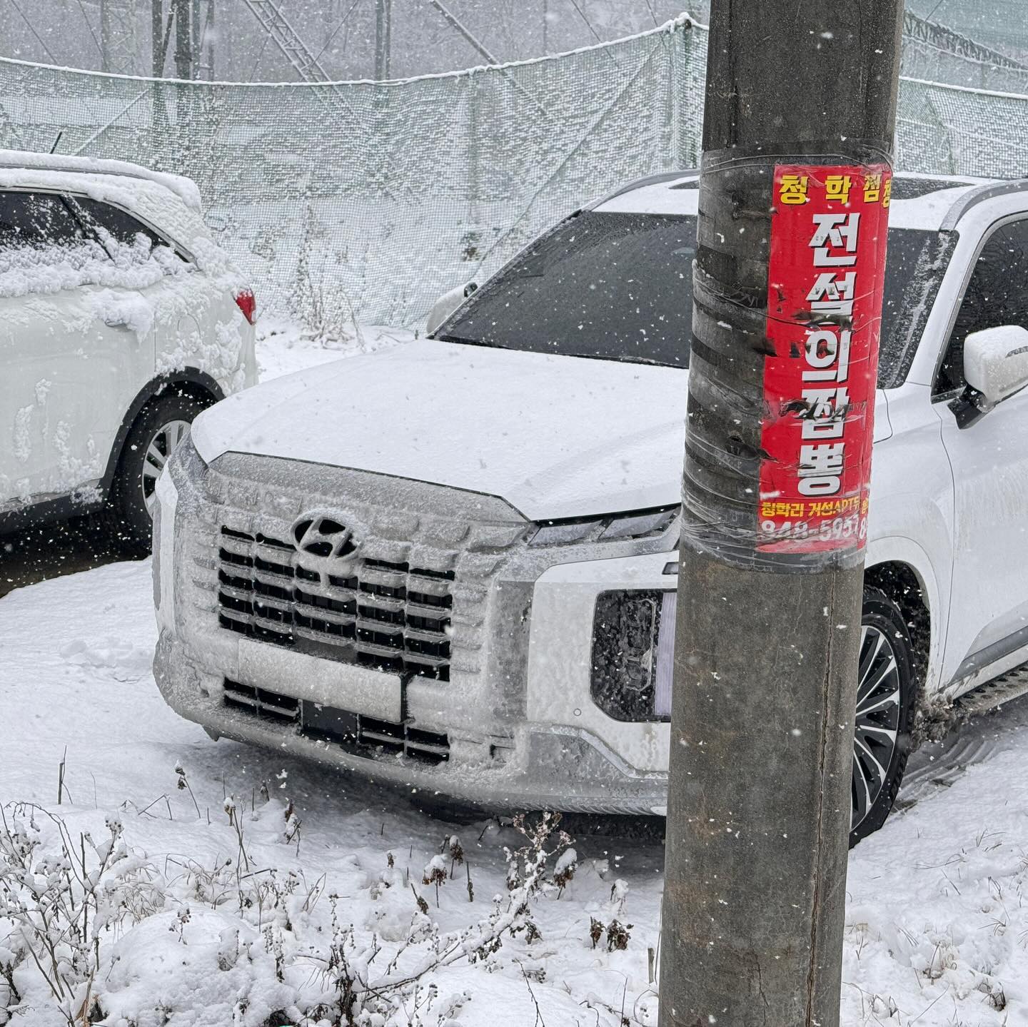 2023.12.30
오늘같이 #눈 ❄️이 펑펑 오는 날은 운전 안하는게 제일 좋지만
#날씨 핑계대다보면, 해야할 것들이 무기한 미뤄지기에..
아침 일찍 하남행.🚐
가는 중에 눈 때문에 번호판🏷️도 가려지고, 크루즈 컨트롤🛞 센스도 얼어서.. 오류⚠️뜨고.. 
진짜 차선이 안보이는 걸 뚫고 집까지 무사 복귀.
오는길에 옆에서 염화칼슘 뿌려대는 #제설차 ❄️도 만나서..
#셀프세차장 가서 #고압수 만 샤셔샥
정말 쉽지 않은 운전 이었다…
.
.
.
#핸드스타그램 #손스타그램 #운전 #운전스타그램 #셀프세차 #셀핑수지점 #더뉴팰리세이드 #펠리세이드 #겨울엔4륜 #차스타그램 #자동차스타그램 #눈길운전 #차량관리