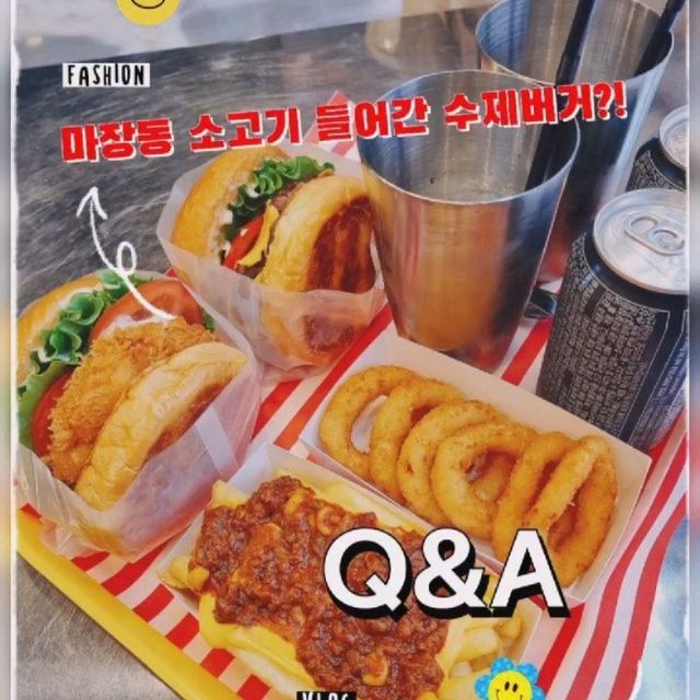 @h.u.n.g.r.y_merry18 on Instagram: "#첫줄안녕 #점심메뉴추천 #맛집탐방 * * 오늘은 서울의료원에서 볼일을 보고 친구랑 간단히 점심에 뭘먹을까 하다가 봉화산역 먹자골목에서 발견한 수제버거집 #
