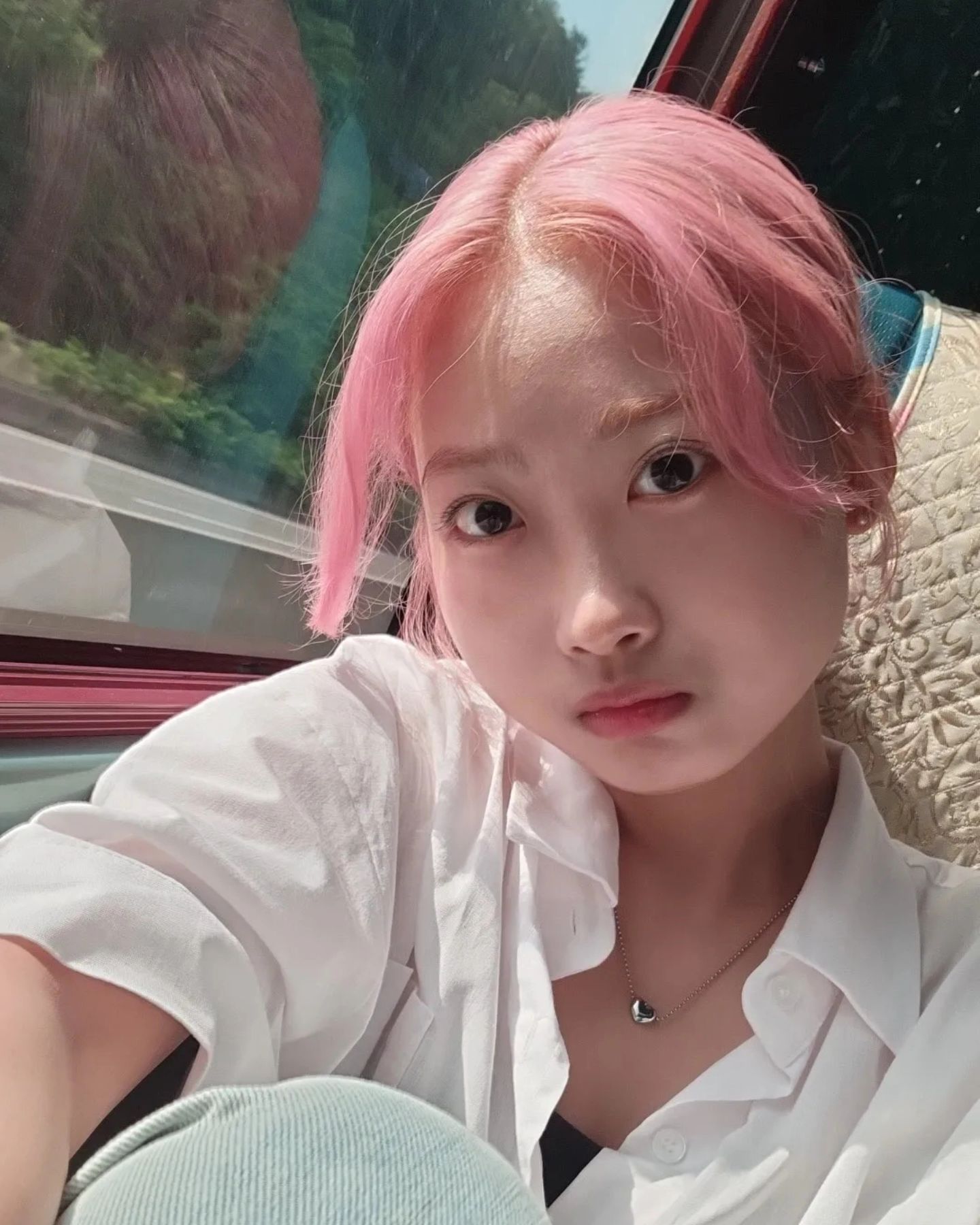 염색한지 이틀 뒤, 인생이 핑크빛이면 좋겠어서 핑크로 염색한 건 아니구 걍 미용사분한테 아무렇게나 염색해달라고 부탁드럈도니 요 머리 해주셧서요 

#핑크염색 #핑크머리 #개털