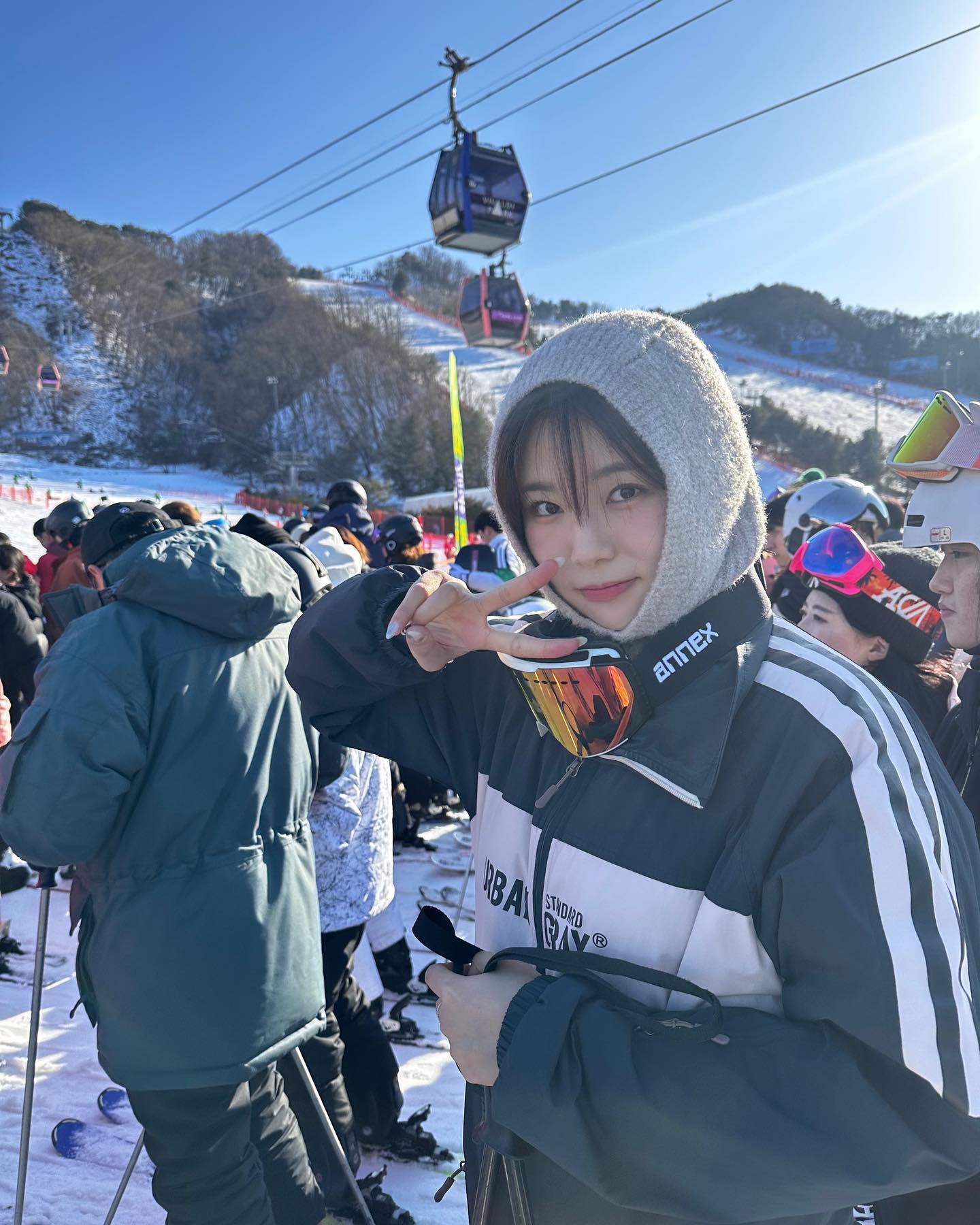 안녕하세요. 저 이제 스키 상급타요
