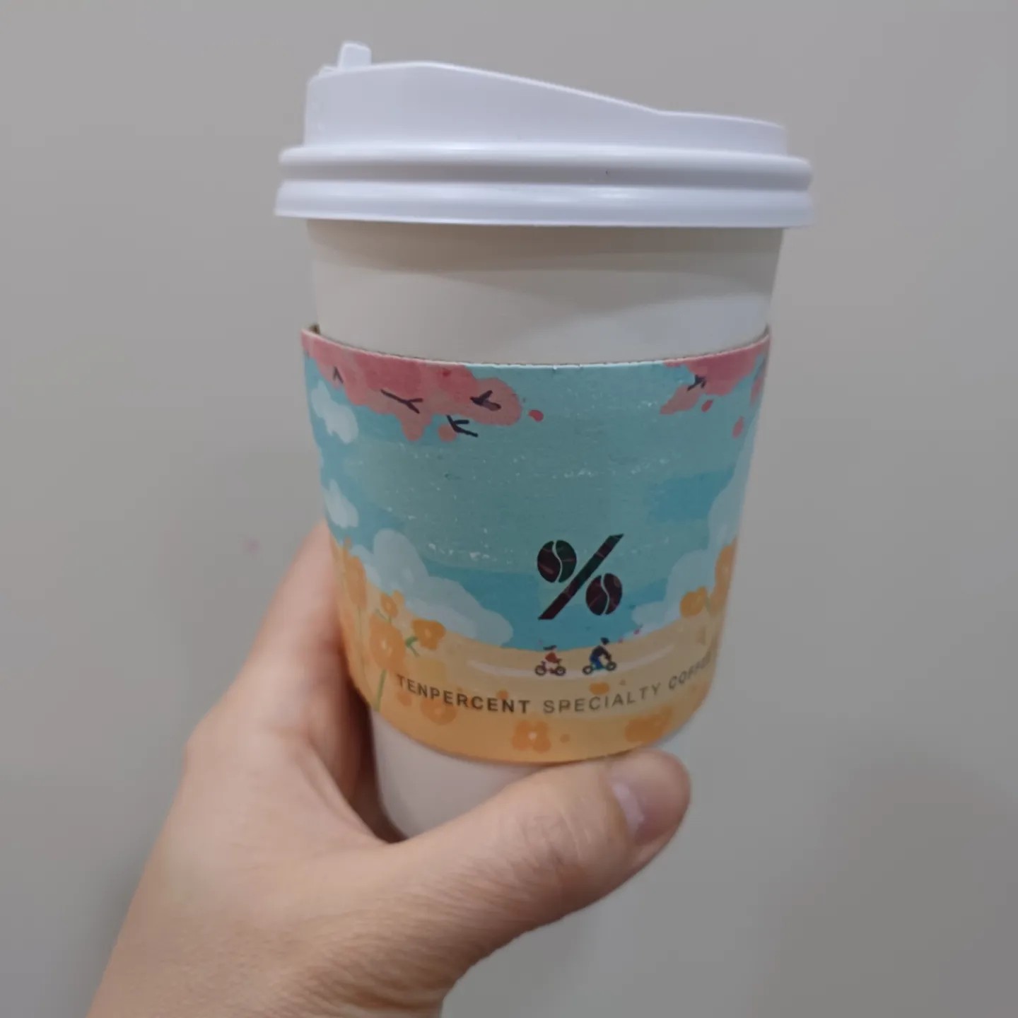 오늘도 스마일 😊 😃 ☺️ 
#텐퍼센트커피 #경산카페추천 
#정평카페추천 #카페추천👍