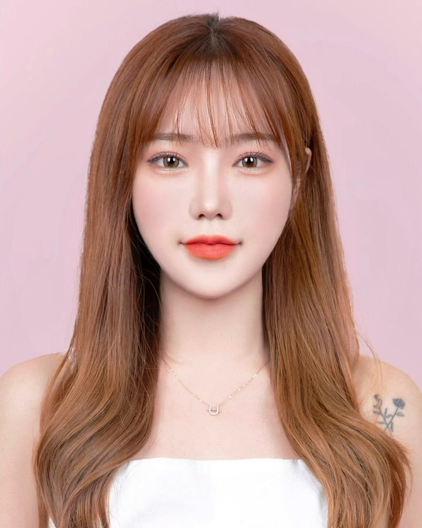 여전히 핑크 좋아하는 슴아홉 #증명사진