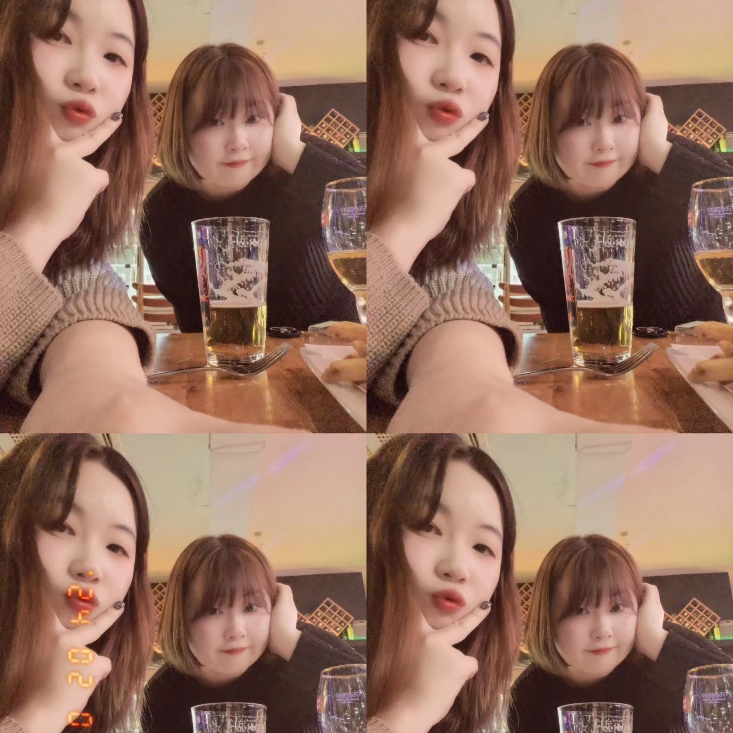 쌍둥몬 간만에 둘이 술 마시기(ˊo̴̶̷̤ ᴗ o̴̶̷̤ˋ)