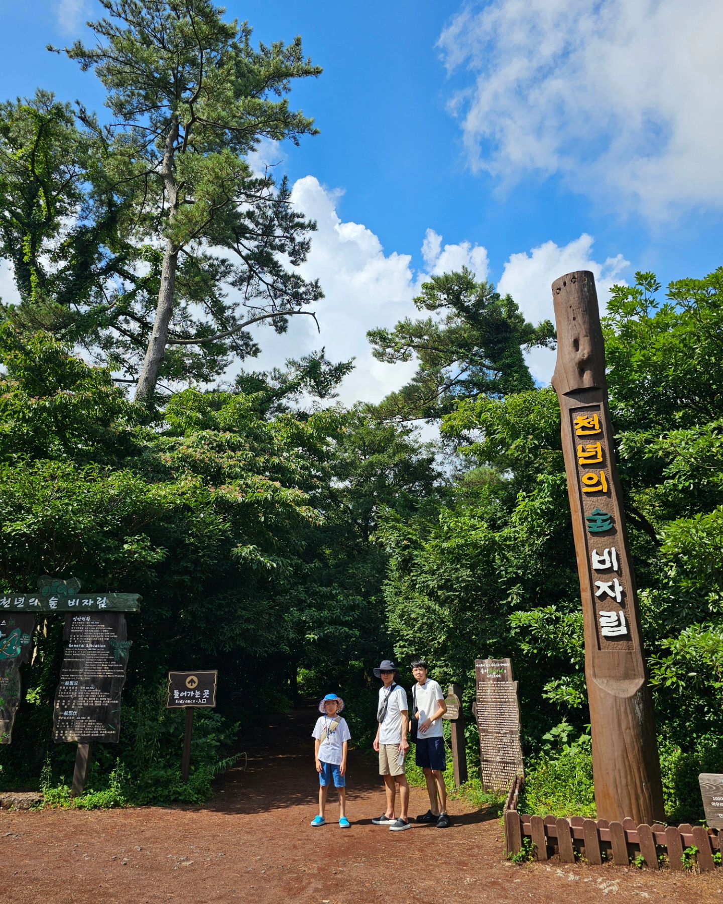 천년의숲 비자림.. 
웅장한 나무들이 가득한 신비로운숲🌲🌳🌴
비자림 바로 옆에 살고싶다.
그럼 매일매일 갈텐데..
태태아빠랑 나랑 커다란 나무의 기운 가득 받고옴☺️
.
.
#제주도가볼만한곳 #천년의숲비자림
#매일가고싶다 #여름휴가 #두아들맘 #일상기록