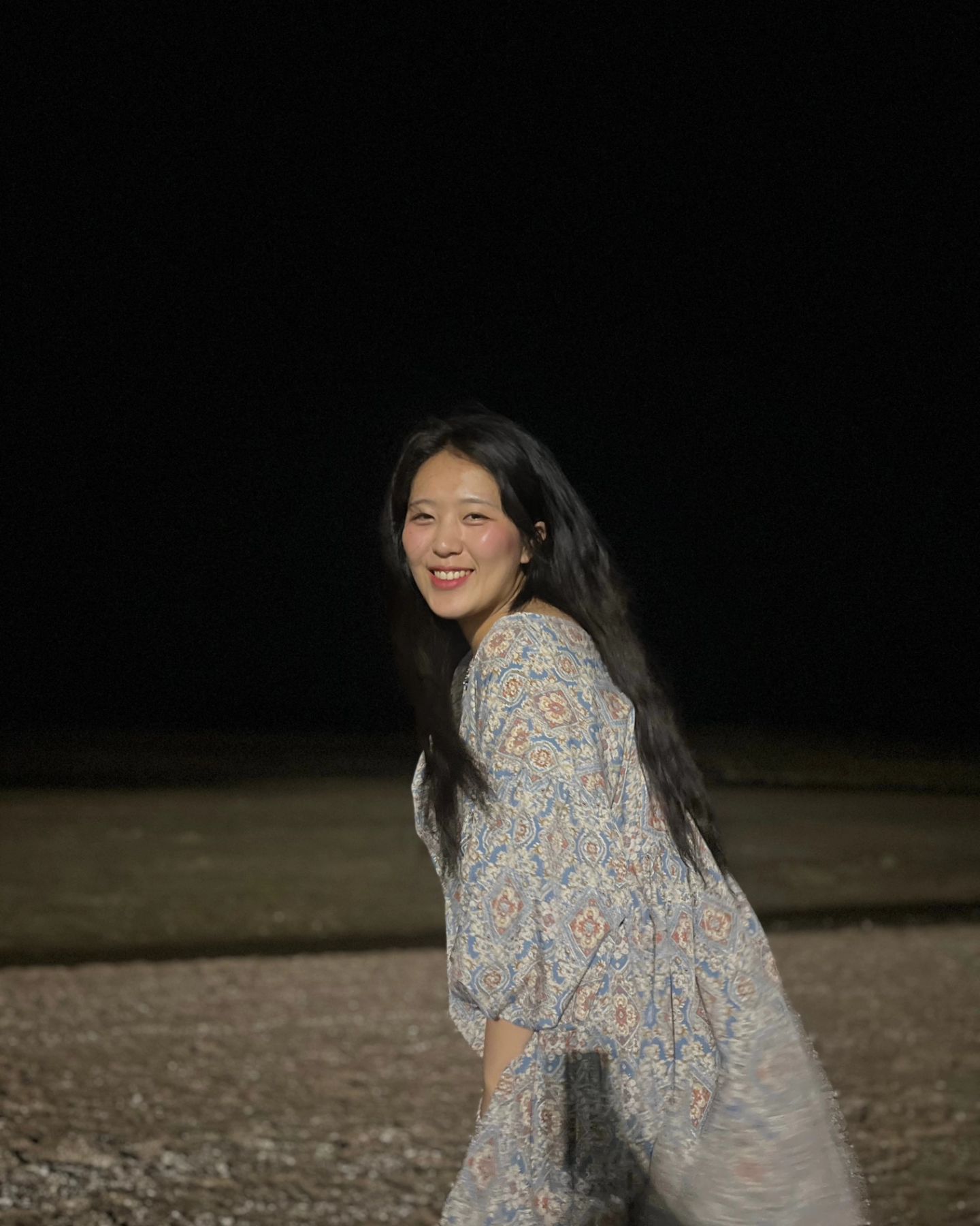 밤, 바다