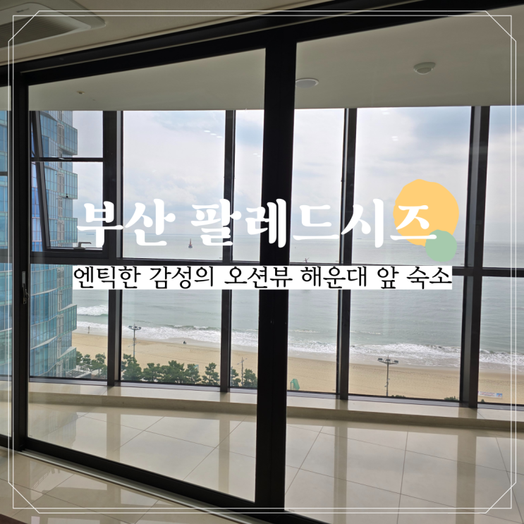 해운대 앞 숙소 엔틱한 감성의 부산 오션뷰 숙소 추천 팔레드 시즈