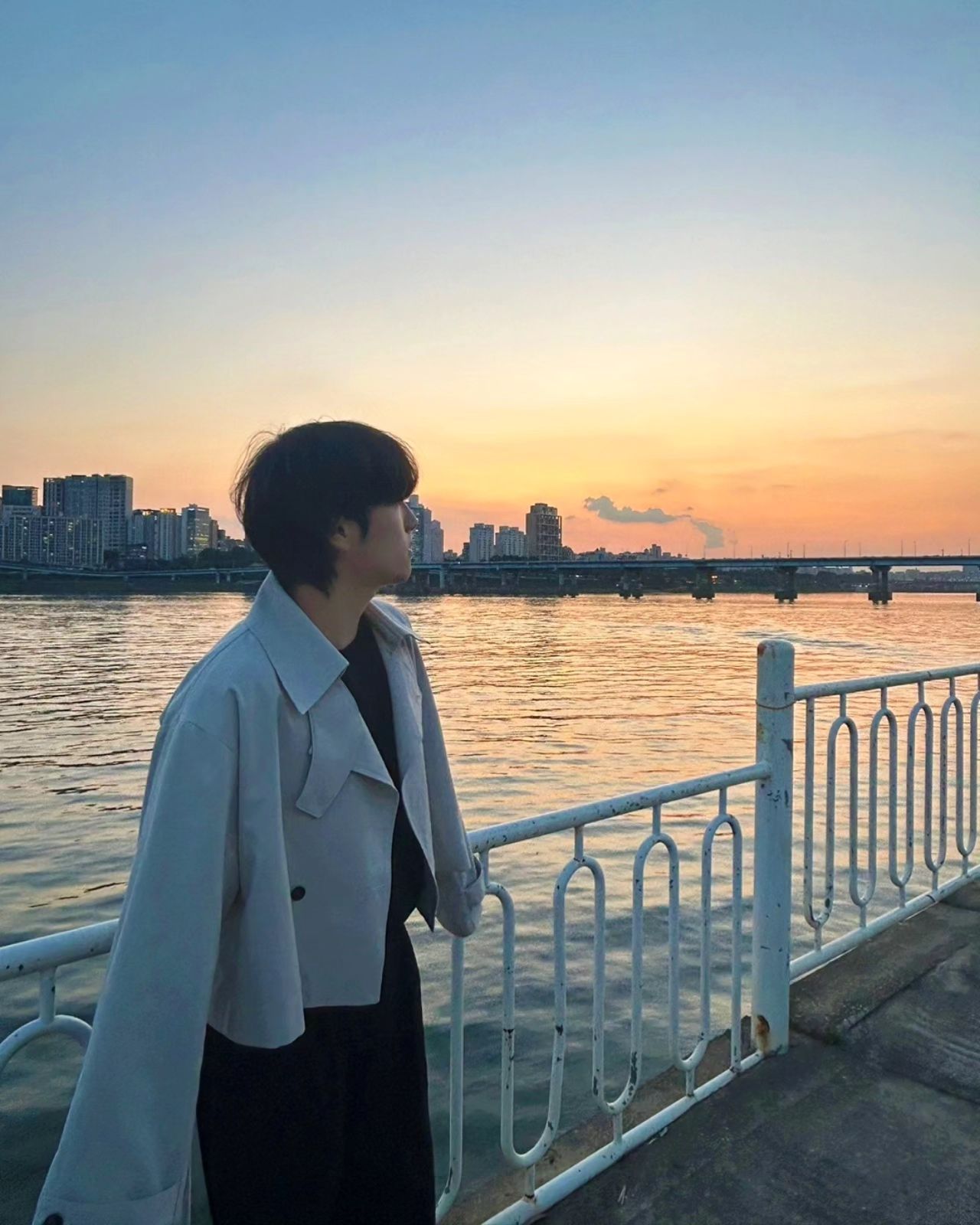 노을샷 성공
#크롭자켓