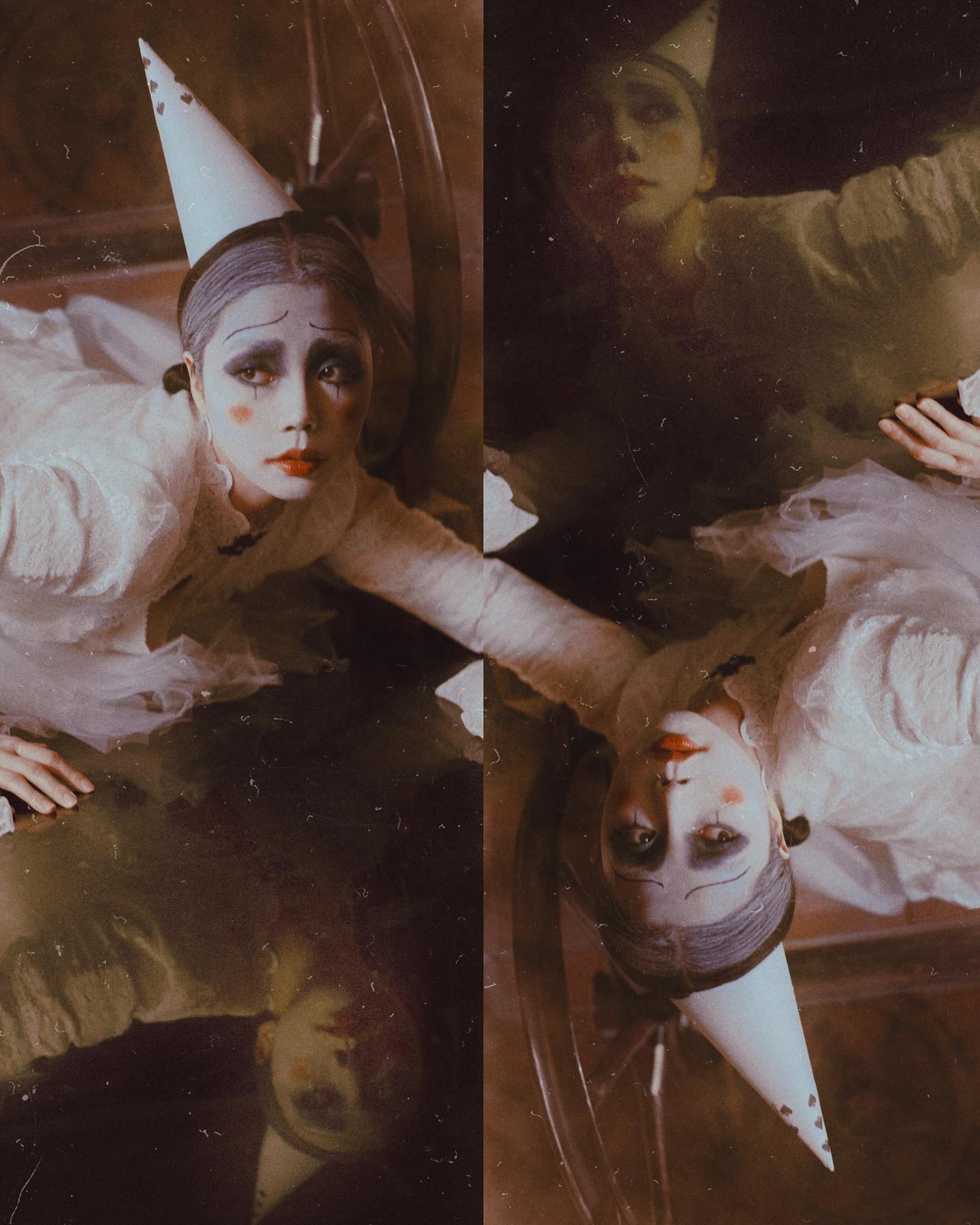Gemini : It was solemn Halloween this year. This is the work of my dream from the last year I was finally able to visualize with help from my dear friends. Clown is my biggest fear, but paradoxically I do love looks of vintage porcelain clown dolls. Thank you all in the credits under. Condolences to all who are still in pain of the disaster, and wish Halloween next year be a happier and safer feast again.
-
Photo april__jane
Style c_room__ 
HM & model bbnc_s2
Studio flamestudio8