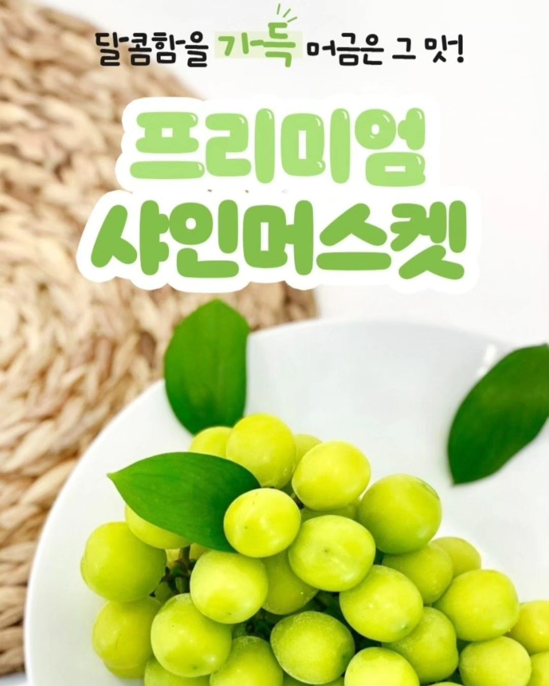 #공구 #협찬 #24일까지

💚 달콤한아재_샤인머스켓 💚

아삭 달콤한 샤인머스켓
공구 진행중✨️

빠른 주문시 연휴전 받아요😉

명절 선물 뭐하지, 고민이시라면
샤인머스켓은 어떠세요?

✔️산지직송
✔️고품질보장
✔️당일수확
✔️엄격한 선별

▫️공구는 24일까지만 진행