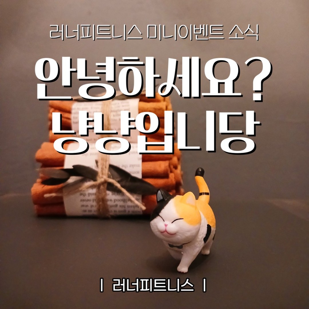 안녕하세요.
동작구 헬스장 PT전문 
러너 피트니스센터입니다 :)

저희 대표님.. 야성적인 상남자 재질인데 은근 귀여운거 아기자기 꾸미는걸 너무 좋아합니다.

이전 포스팅에 보여드렸던 크리스마스도 혼자서 꾸미신거에요.

고양이도 무척 좋아하는데 청결에 강박증이 있어

​

고양이를 못키우던 이 남성은
결국, 러너에 사랑스러운,
귀여운 고양이를 입양합니다ㅋㅋ

귀엽네용 :)

블로그 포스팅을 참고하시고
고양이들 28마리의 이름을
모두 외워오시면 회원권 혜택!
일주일 연장해드립니다!!
.
.
.
.
.
💎자세한 사항은 편하게 문의 주세요💎
​
평일 : 07:00 - 23:50
토요일 : 10:00 - 19:50

𝐊𝐚𝐤𝐚𝐨: 러너피트니스
𝐓𝐞𝐥: 02.822.1602
𝐀𝐝𝐝: 서울시 동작구 양녕로 170, 홈플러스 B1
​

​