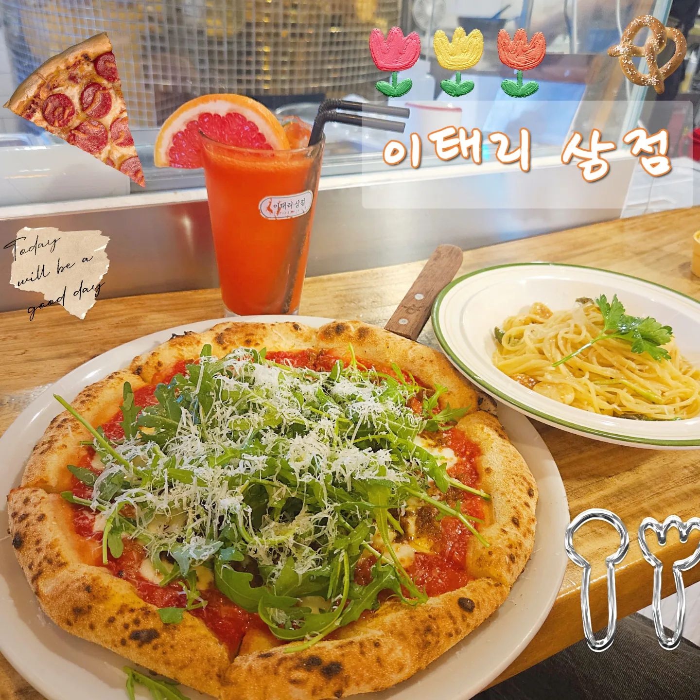 🍕동백역 이태리상점🍝
맛은 물론이고 이 분위기부터 너무 좋아하는집이예요❣️
가끔 가니 추억도 있어서 애정하는 식당 중 하나💫
인님들도 추억이 서린 좋아하는 장소가 있으신가요? :)