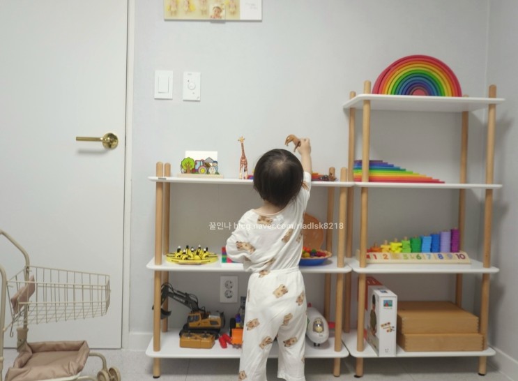 아기 원목 장난감 선반, 아린 선반 바꾼 이유