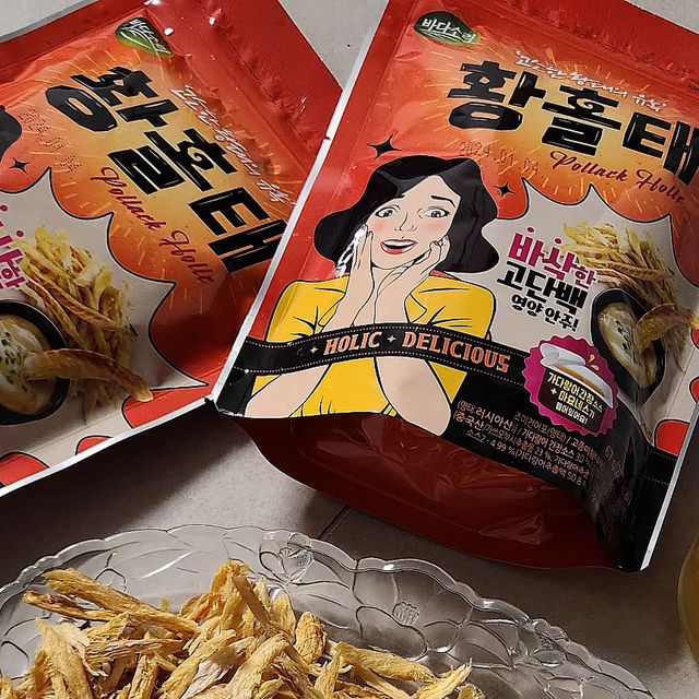 @eun.__.mi0313 on Instagram: "#협찬 <황홀태> 황태 특유의 군내와 비린내를 없애 어린이 간식이나 술안주로 즐길 수 있고 캠핑,야구장,영화관 등 언제 어디서나 가볍고 간편하게 먹을 수 있는 황홀