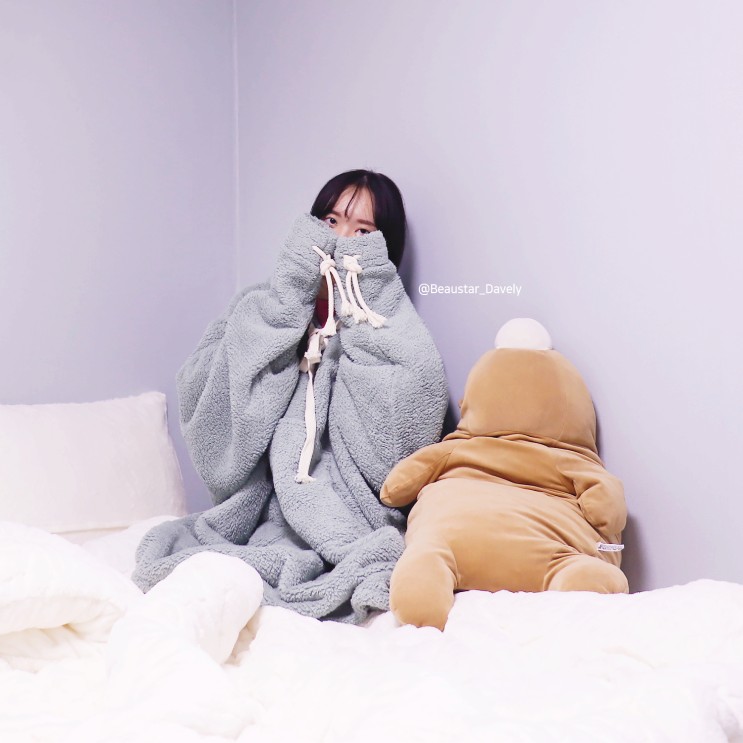 집순이를 위한 오디불 입는이불 겨울잠옷 프로방콕러에게 딱!