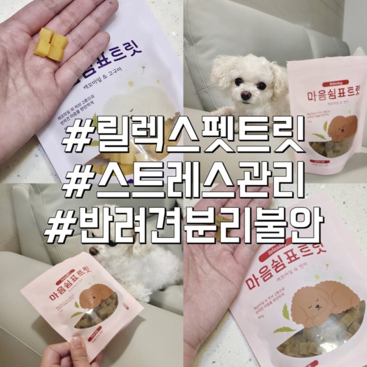 릴렉스펫 강아지 마음건강 챙기기 간식