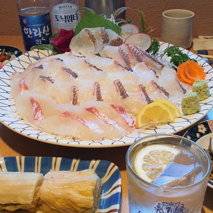 부산중앙동맛집 웨이브 레스토랑 코스요리로 즐기는 참돔유비끼
