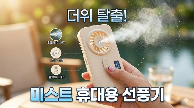 더운 여름 필수템 ebeiya선풍기 미스트선풍기 없었으면 어쩔 뻔!