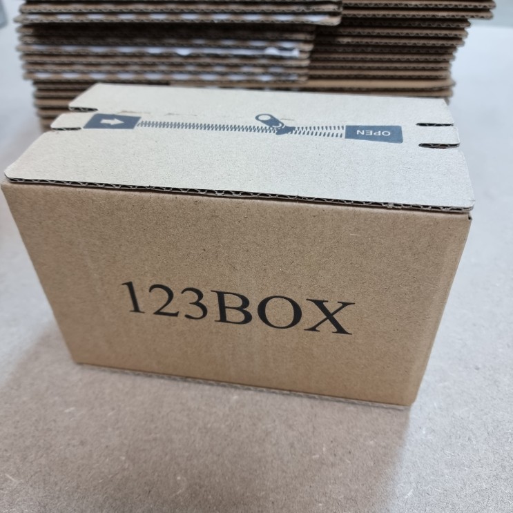 테이프 필요없는 택배박스 123box로 간편하게 택배포장하기