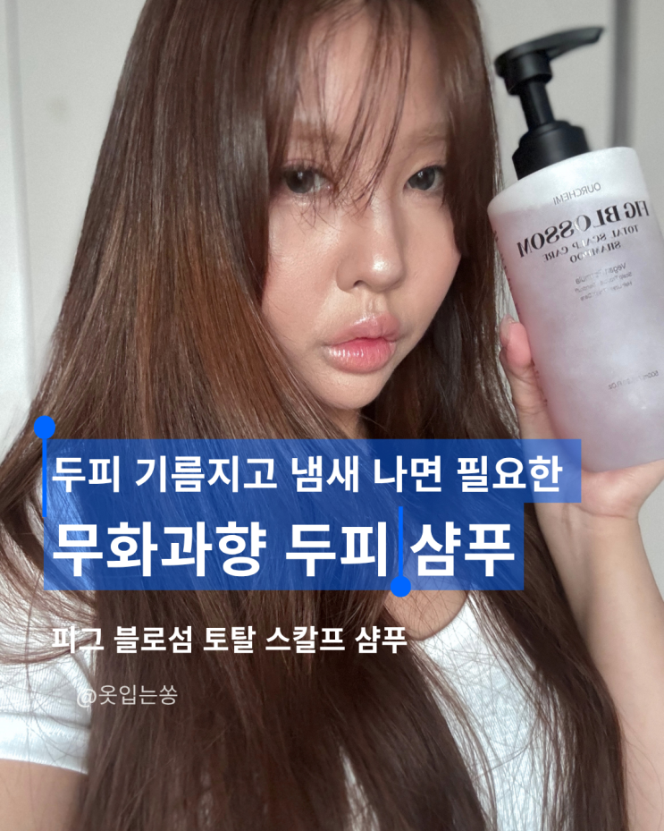 지성 두피 고민 끝! 피그 블로섬 토탈 스칼프 탈모샴푸 후기