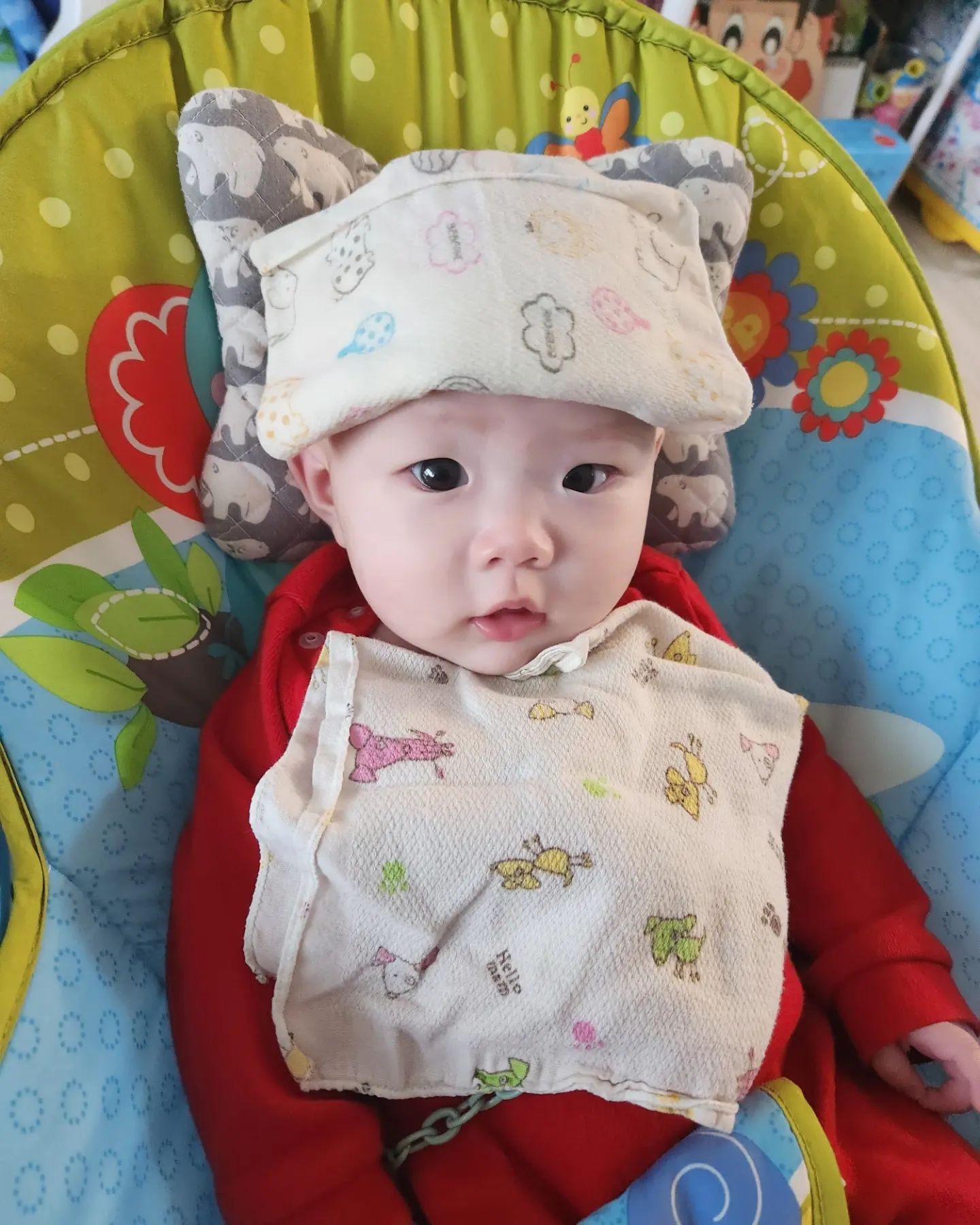 #딸랑구 #아프다 #열안나게해주세요 #열안떨어짐ㅠ #오빠랑같이아파